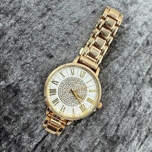 Gold rhinestone watch